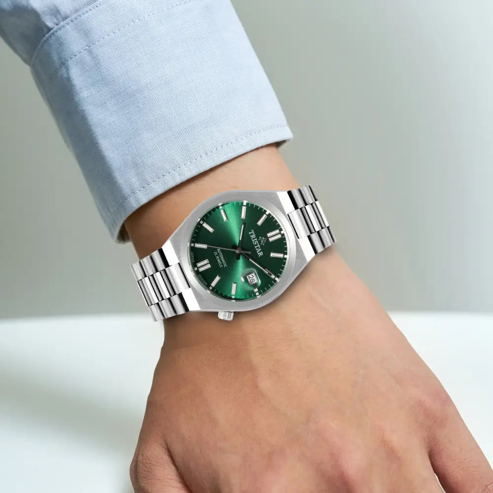 Tristar NJ31GMSSM02 Automatic Green Dial Stainless Steel Men's Watch