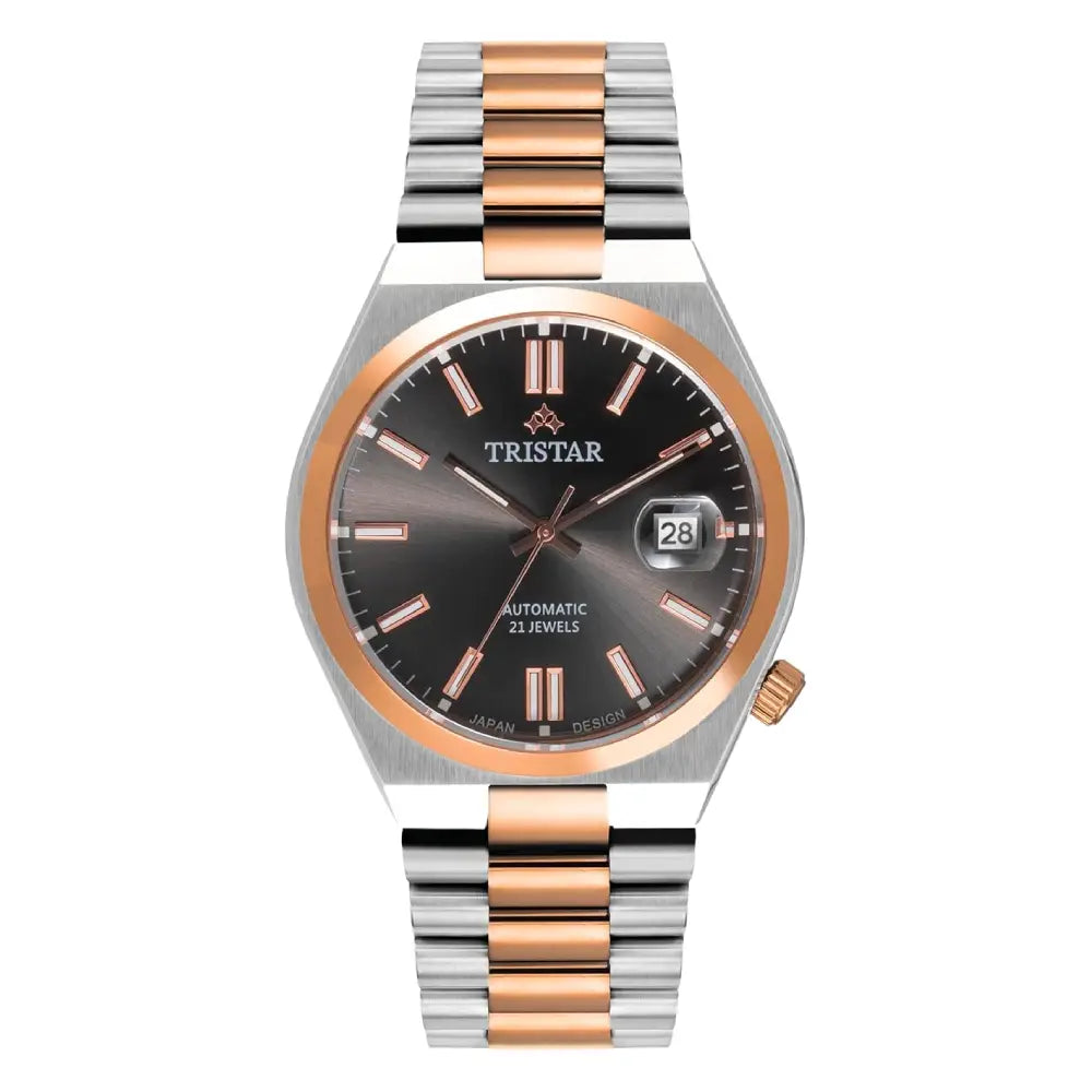 Tristar NJ31BMRTM02 Automatic Charcoal Dial Stainless Steel Men's Watch