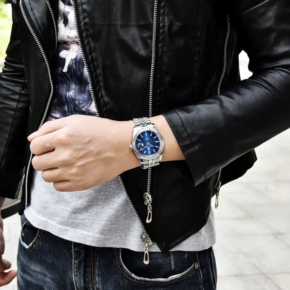Pagani Design PD1645 - Blue Dial Automatic Stainless Steel Men's Watch