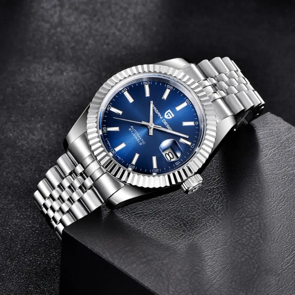 Pagani Design PD1645 - Blue Dial Automatic Stainless Steel Men's Watch