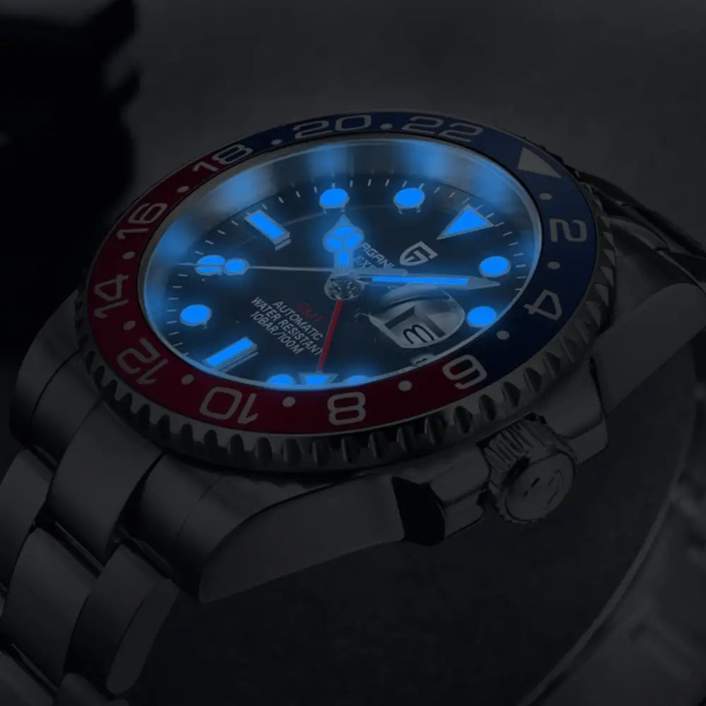 Pagani Design PD1662 - Batman Black Dial Automatic Stainless Steel Men's Watch