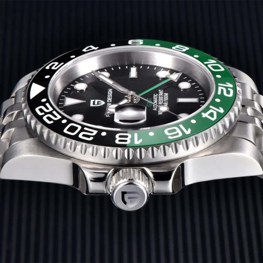 Pagani Design PD1662 - Spirite Black Dial Automatic Stainless Steel Men's Watch