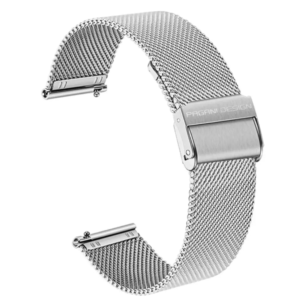 Pagani Design PD1667 - Black Dial Automatic Mesh Stainless Steel Men's Watch