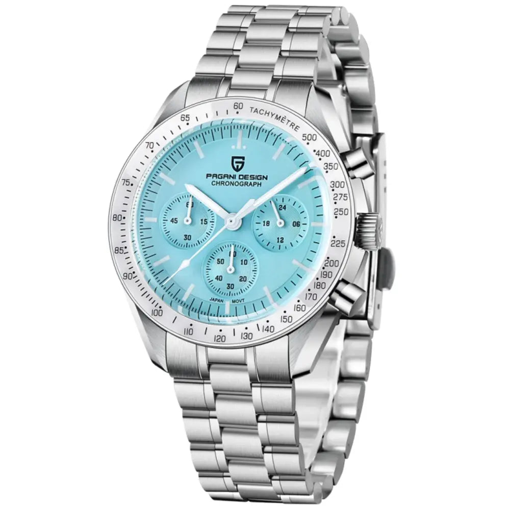 Pagani Design PD1701 - Blue Dial Chronograph Quartz Stainless Steel Men's Watch
