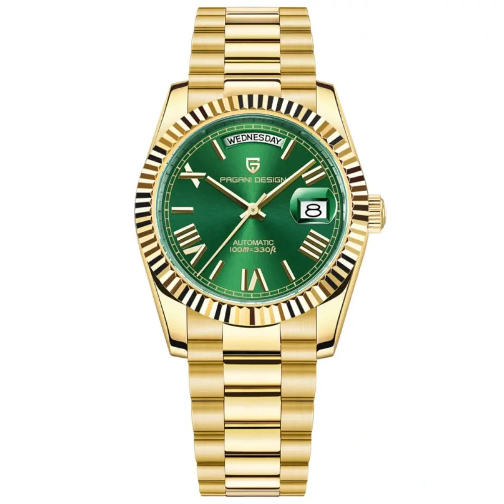 Pagani Design PD1752 - Green Dial Automatic Stainless Steel Men's Watch