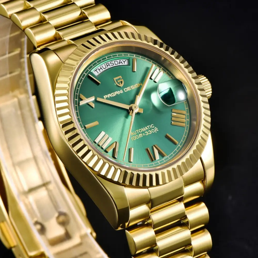 Pagani Design PD1752 - Green Dial Automatic Stainless Steel Men's Watch