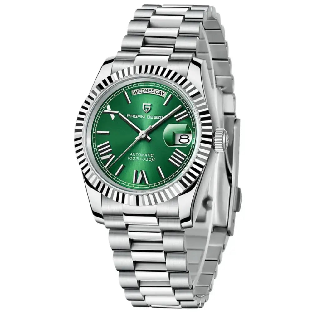 Pagani Design PD1752 - Green Dial Automatic Stainless Steel Men's Watch