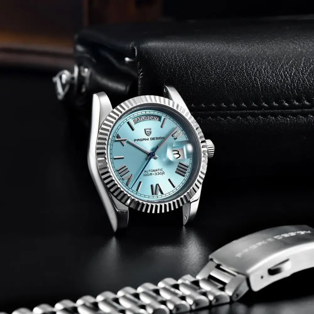 Pagani Design PD1752 - Turqoise Dial Automatic Stainless Steel Men's Watch
