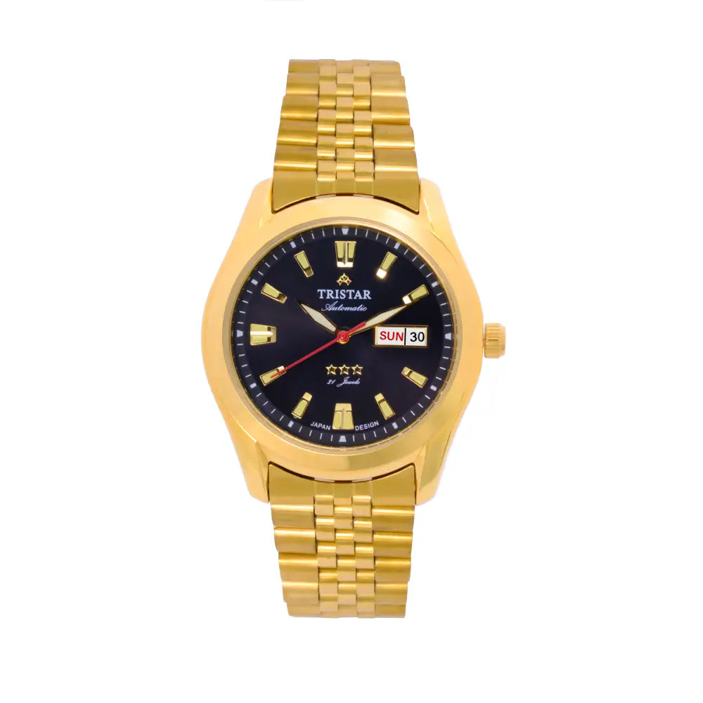 Tristar BA21BMGPM03 Automatic Black Dial Stainless Steel Men's Watch