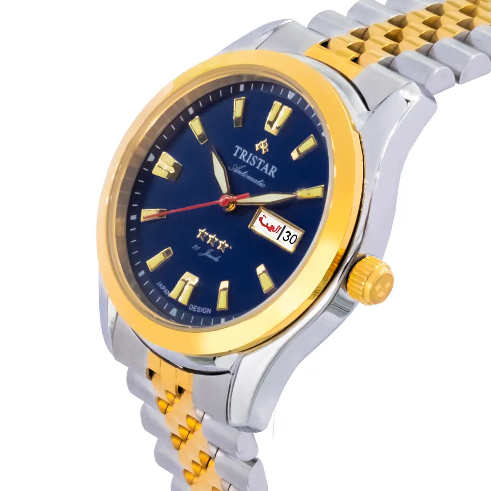 Tristar BA21DM2TM03 Automatic Blue Dial Stainless Steel Men's Watch