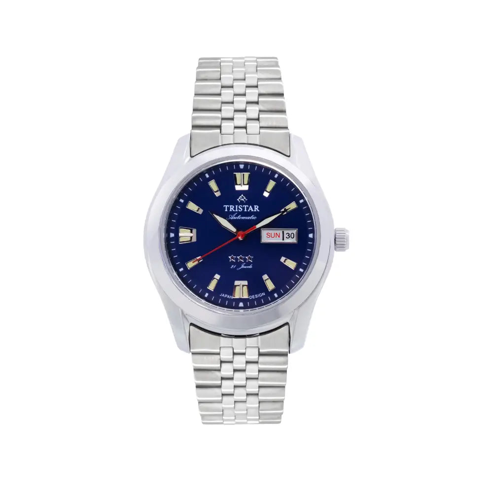 Tristar BA21DMSSM03 Automatic Blue Dial Stainless Steel Men's Watch