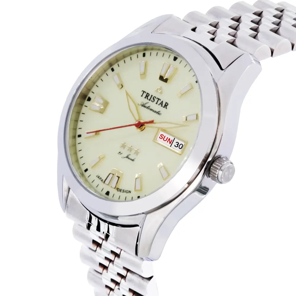 Tristar BA21LMSSM03 Automatic Luminous Dial Stainless Steel Men's Watch