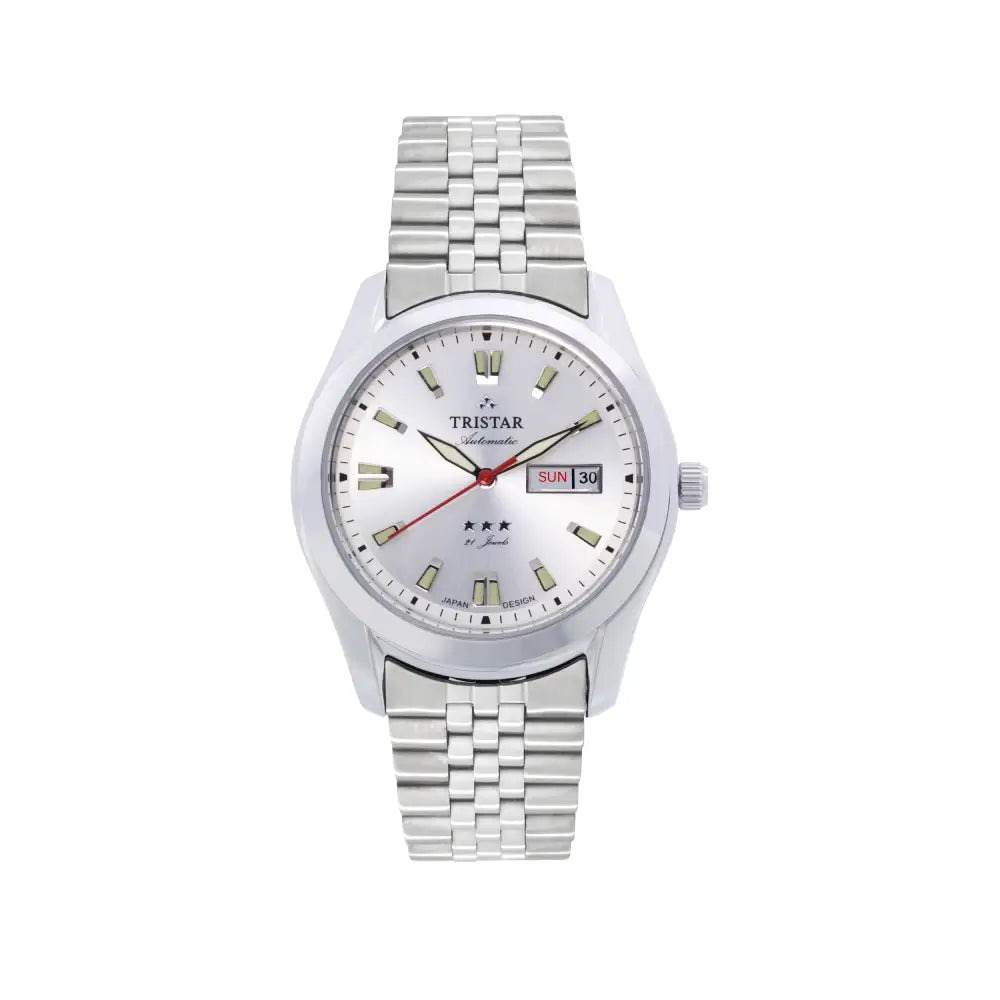Tristar BA21WMSSM03 Automatic Silver Dial Stainless Steel Men's Watch