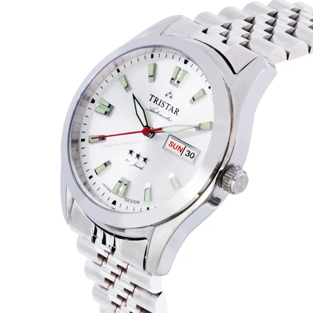 Tristar BA21WMSSM03 Automatic Silver Dial Stainless Steel Men's Watch