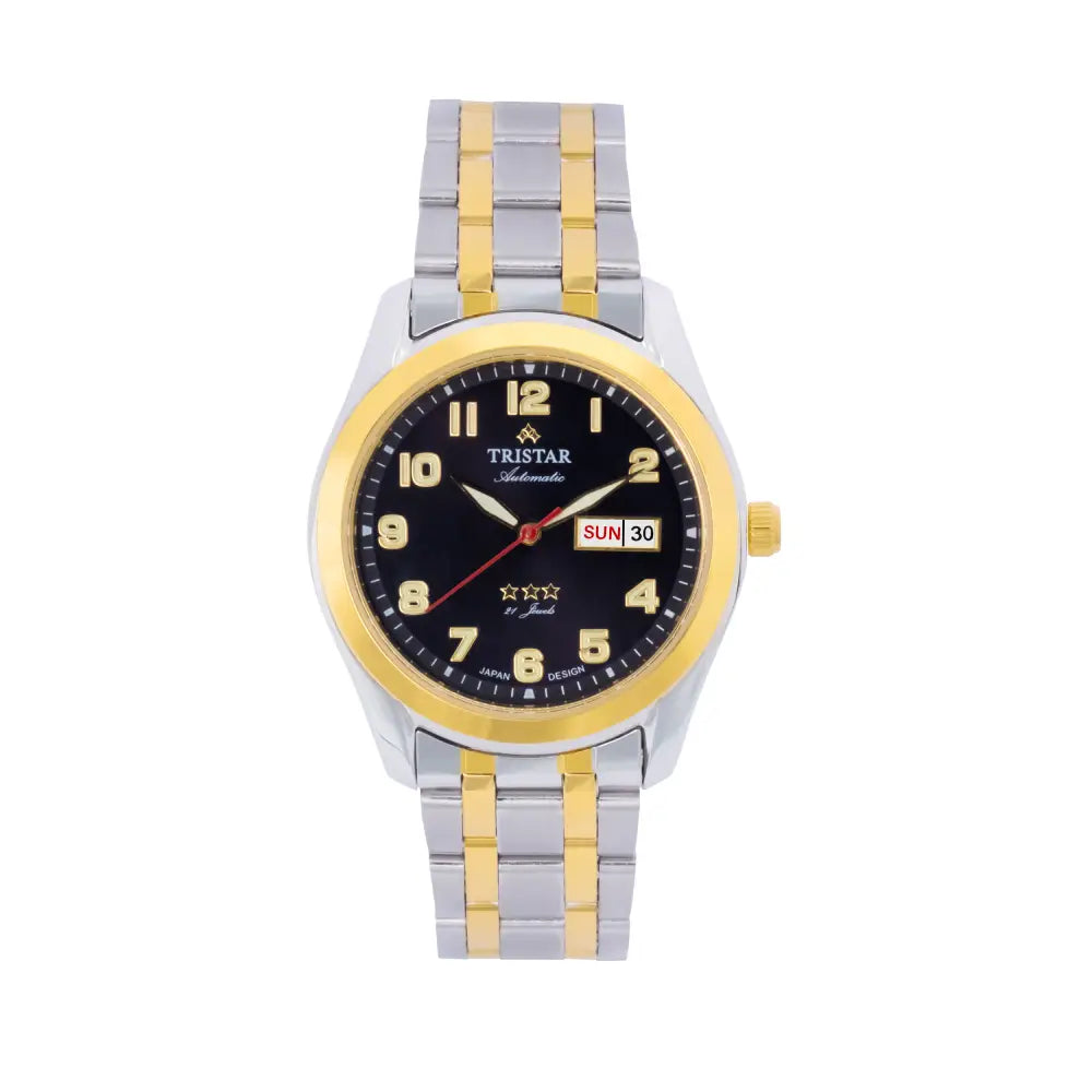 Tristar BA22BM2TM03 Automatic Black Dial Stainless Steel Men's Watch