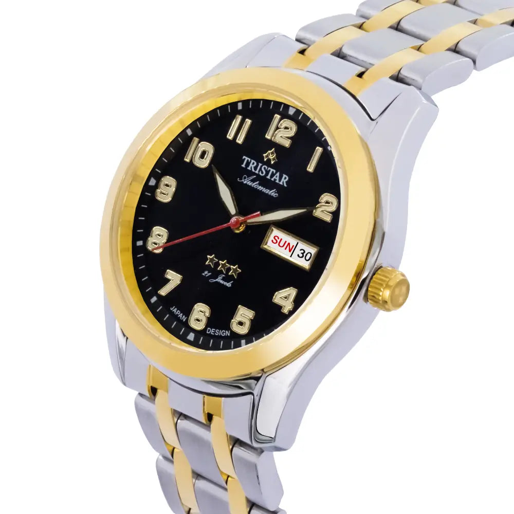 Tristar BA22BM2TM03 Automatic Black Dial Stainless Steel Men's Watch