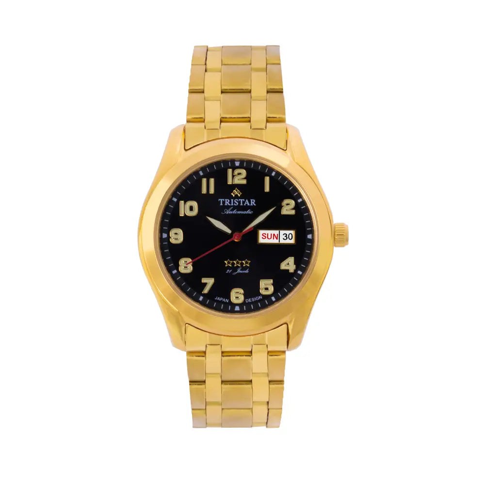 Tristar BA22BMGPM03 Automatic Black Dial Stainless Steel Men's Watch