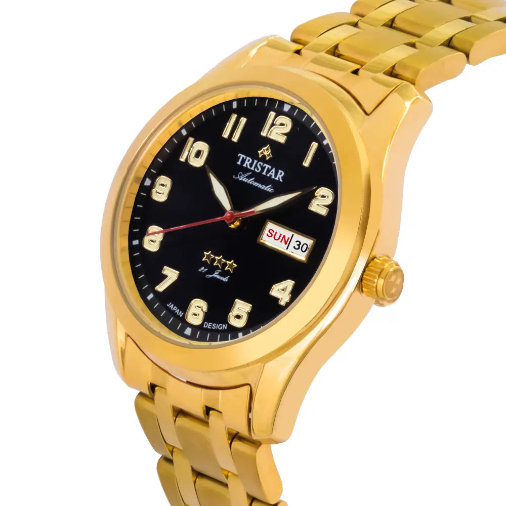 Tristar BA22BMGPM03 Automatic Black Dial Stainless Steel Men's Watch