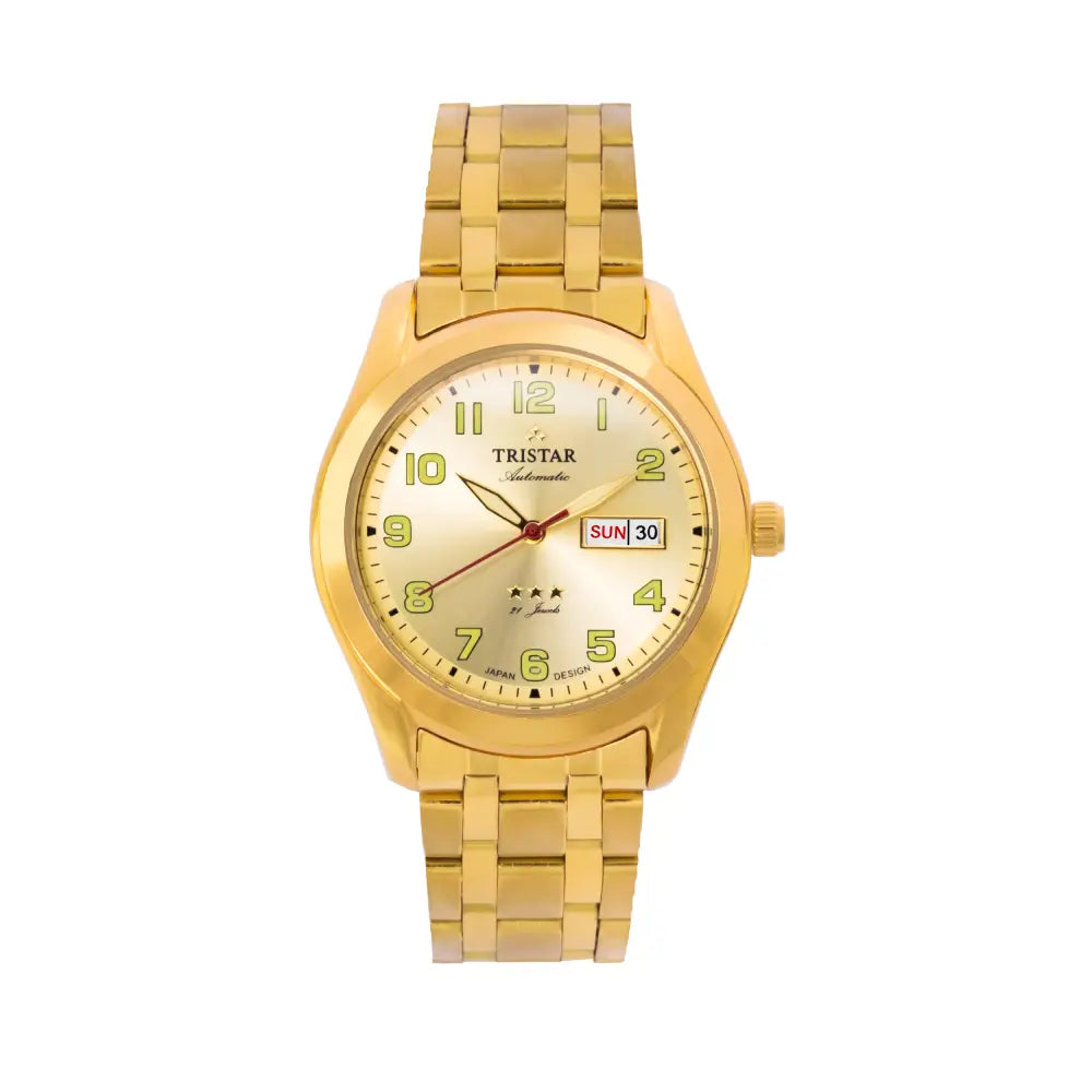 Tristar BA22CMGPM03 Automatic Gold Dial Stainless Steel Men's Watch