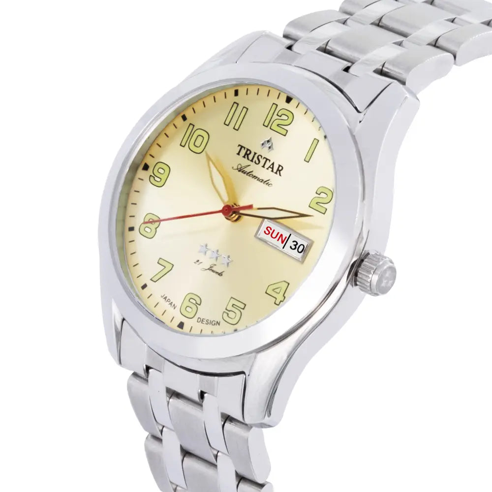 Tristar BA22CMSSM03 Automatic Neo-Brite Dial Stainless Steel Men's Watch
