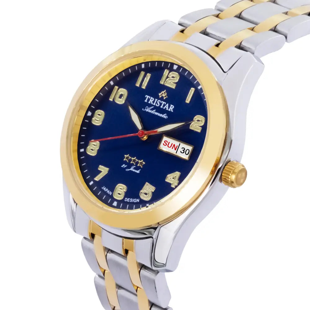 Tristar BA22DM2TM03 Automatic Blue Dial Stainless Steel Men's Watch