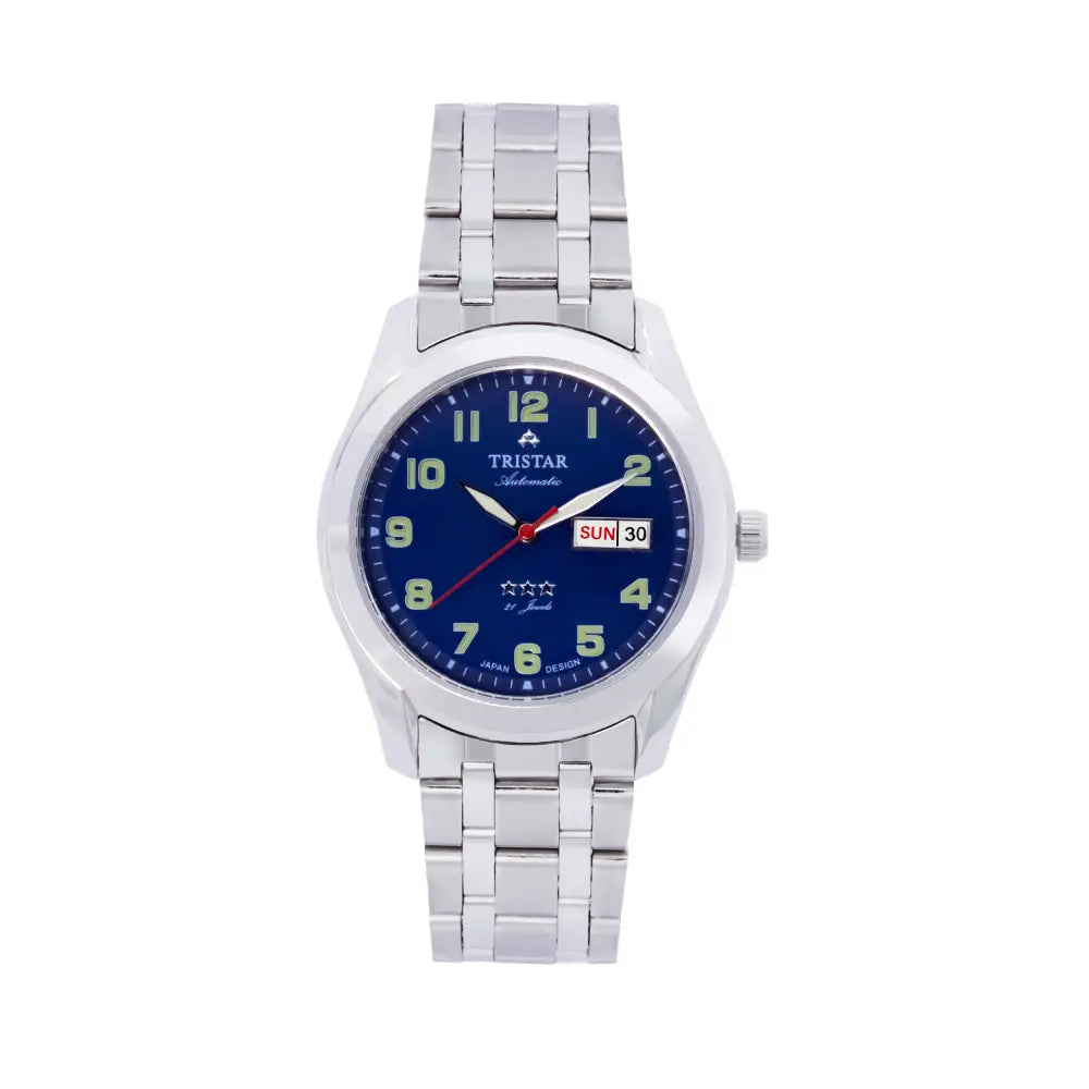 Tristar BA22DMSSM03 Automatic Blue Dial Stainless Steel Men's Watch