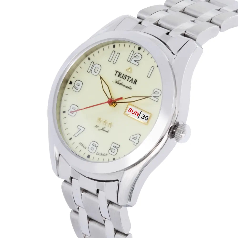 Tristar BA22LMSSM03 Automatic Luminous Dial Stainless Steel Men's Watch