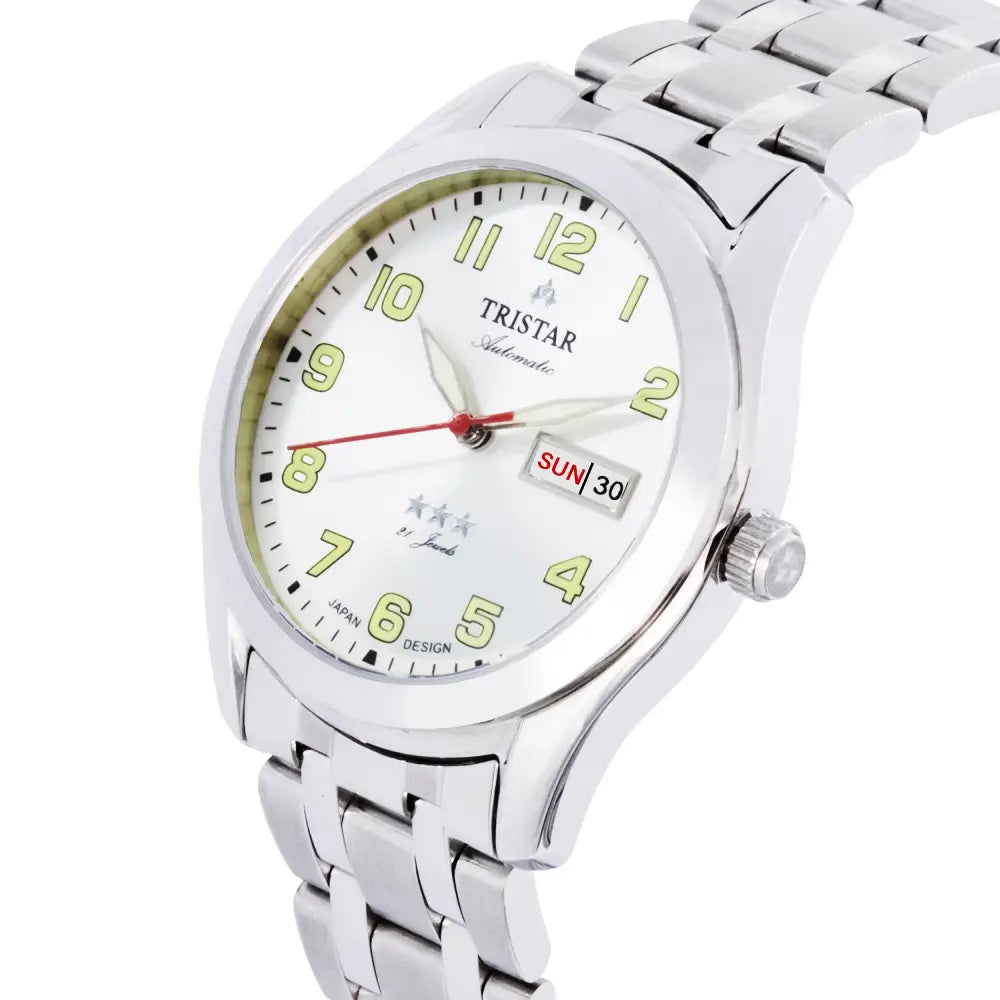 Tristar BA22WMSSM03 Automatic Silver Dial Stainless Steel Men's Watch