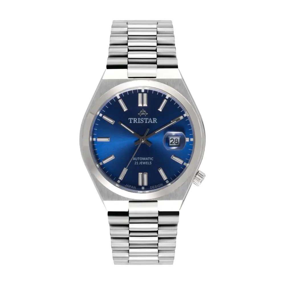 Tristar NJ31DMSSM02 Automatic Blue Dial Stainless Steel Men's Watch