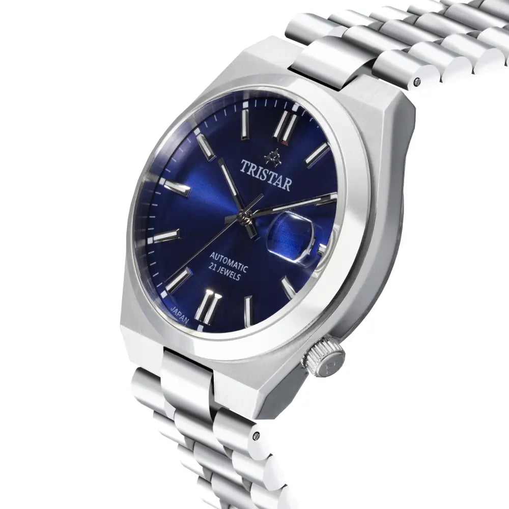 Tristar NJ31DMSSM02 Automatic Blue Dial Stainless Steel Men's Watch