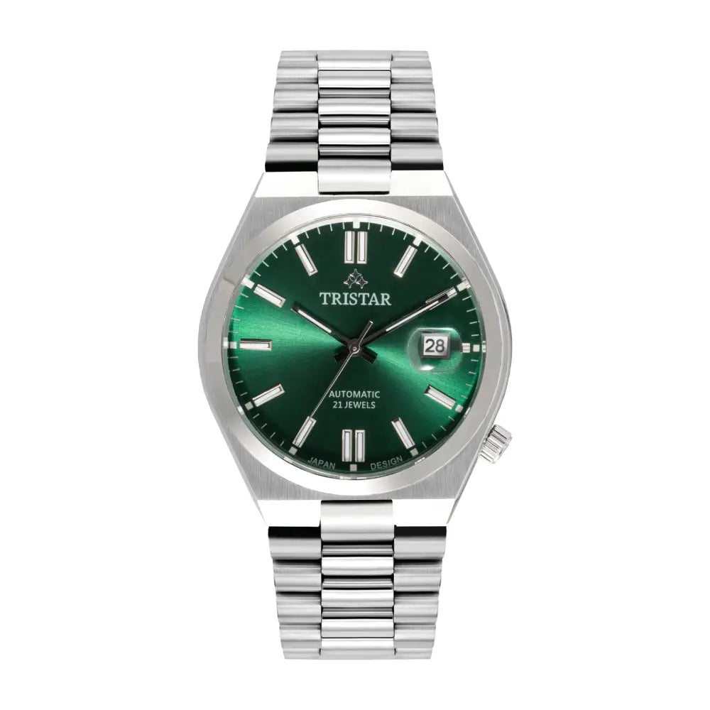 Tristar NJ31GMSSM02 Automatic Green Dial Stainless Steel Men's Watch