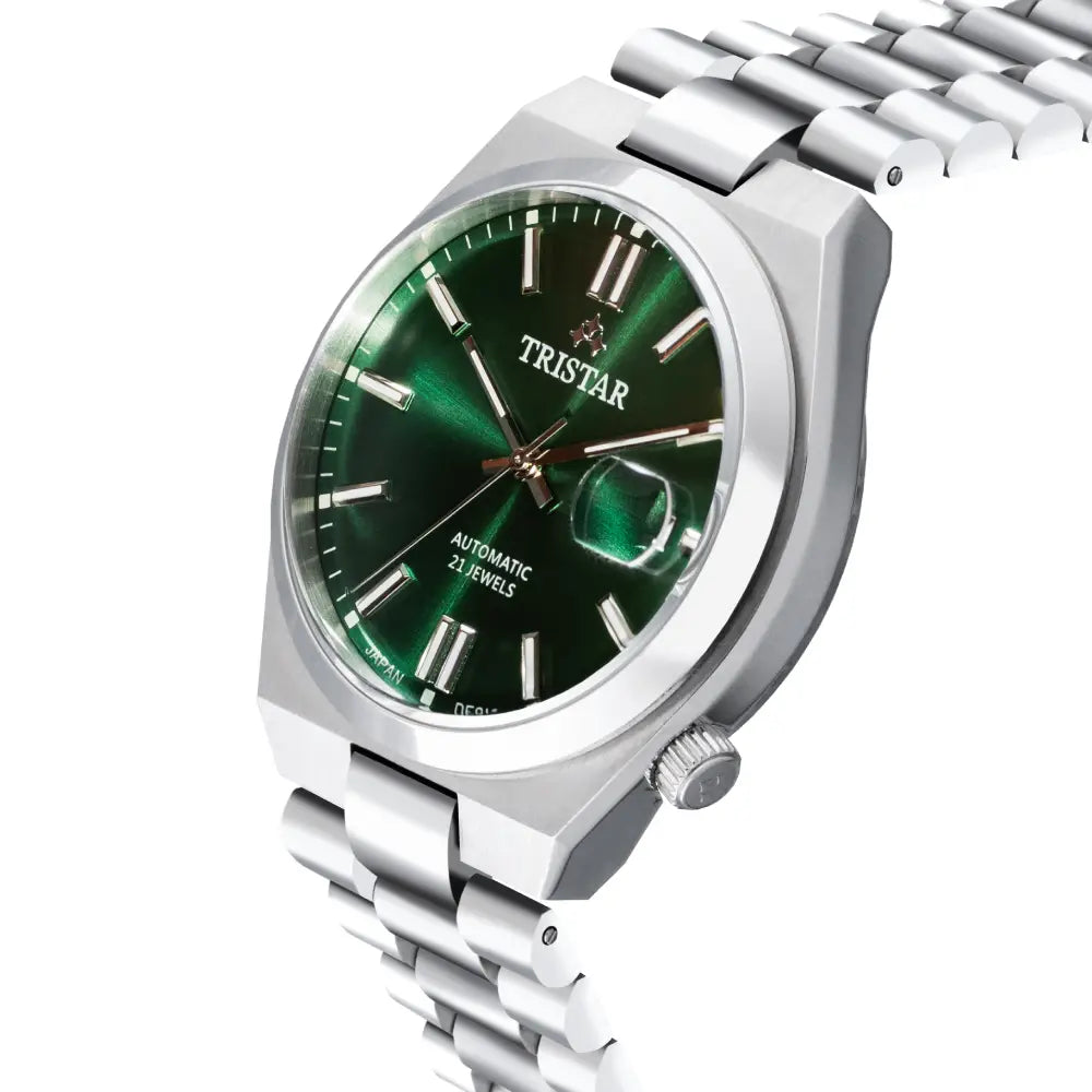 Tristar NJ31GMSSM02 Automatic Green Dial Stainless Steel Men's Watch