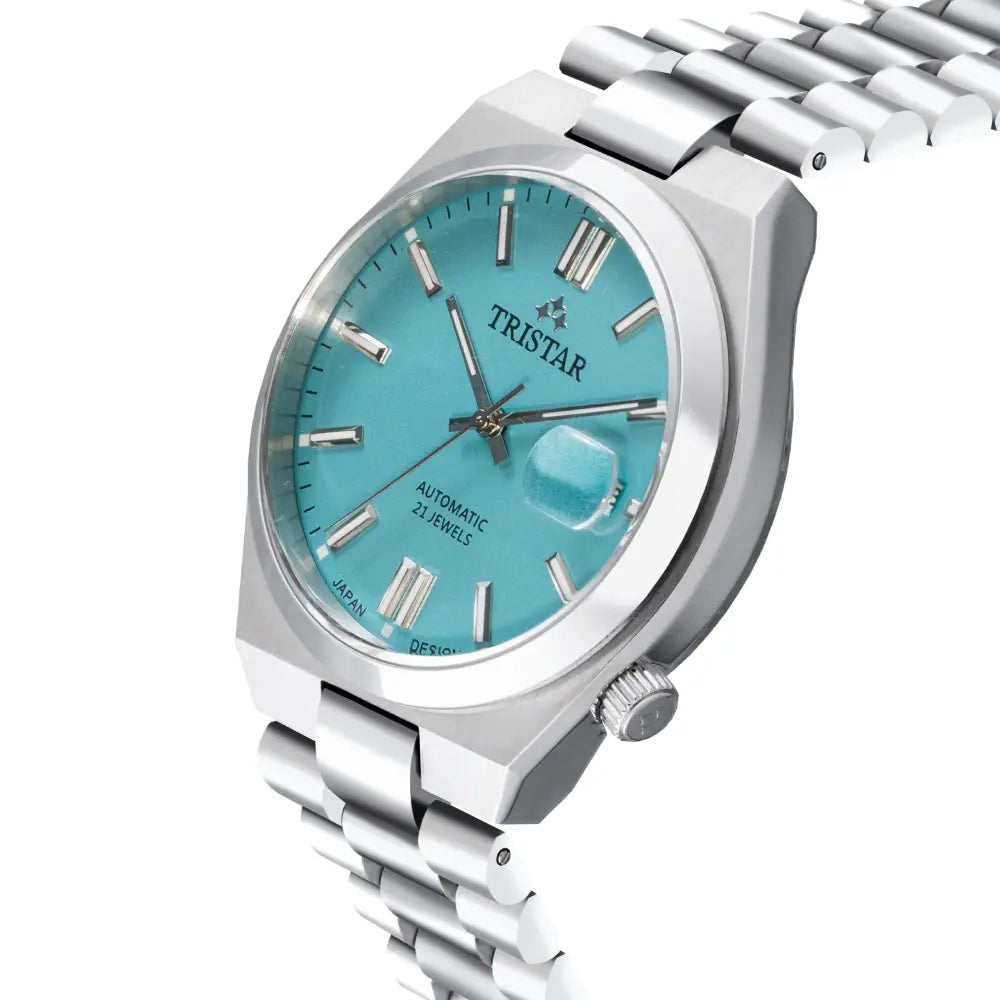 Tristar NJ31NMSSM02 Automatic Turqoise Dial Stainless Steel Men's Watch